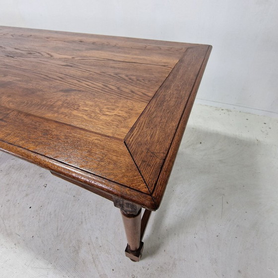 Image 1 of Élégante et très grande table à manger de monastère antique française, XIXe siècle