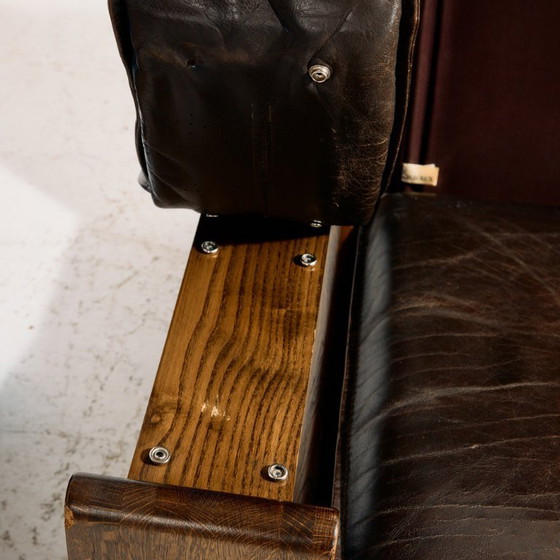 Image 1 of MK10591 Modell 757 Ledersofa-Set von Harry de Groot für Leolux, 3-teilig