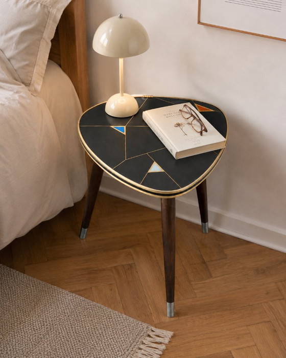 Tavolino laterale Atomic Mid-Century degli anni '50/'60 a forma di rene – Tavolini, Metal (photo 5 of 7)