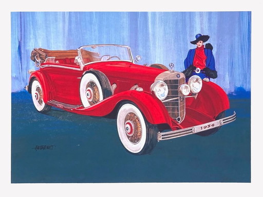 LAURENT ANSERMET Mercedes 500 screenprint