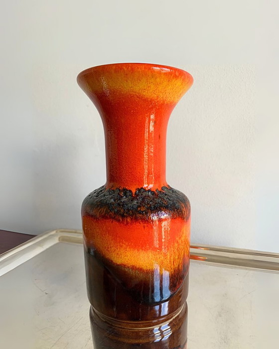 Image 1 of Vintage Jasba “Fat Lava” Vase – West Germany, 1960s