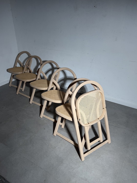Image 1 of Set of Six Foldable “Arca” Chairs by Gigi Sabadin for Crassevig