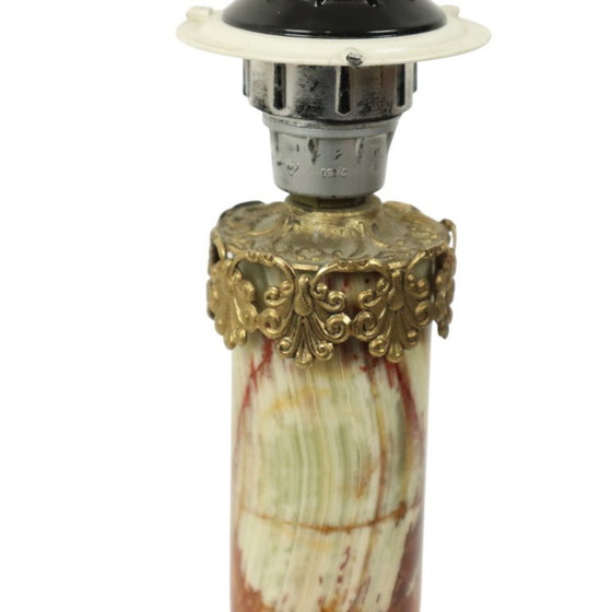Image 1 of Lampe colonne classique en marbre onyx