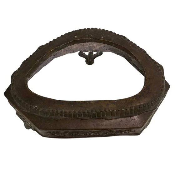 Buda de Bronce del Siglo XIX sobre Base de Templo Tailandia – Lote 184 – Esculturas, Bronze (photo 9 of 10)