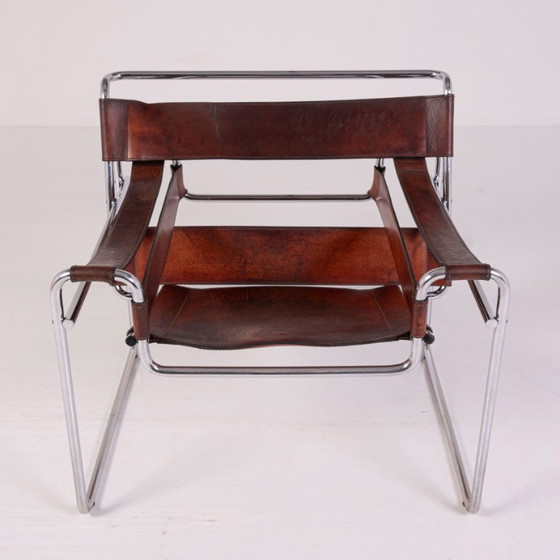 Image 1 of Poltrona - Sedia Wassily B3 di Marcel Breuer per Gavina