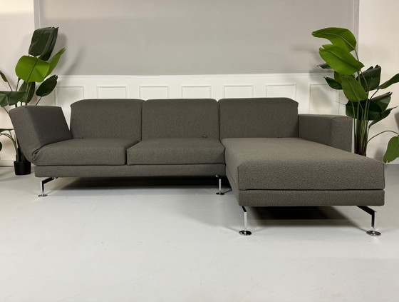 Image 1 of Brühl Moule corner sofa fabric sofa couch gray exhibition piece