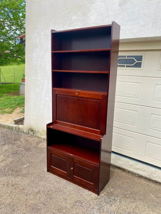 Image 1 of Scrivania a più livelli vintage, libreria, vetrina, scrivania segretaria, bar