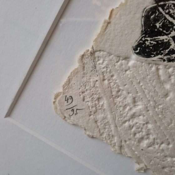 Image 1 of Prachtig Serge Hélénon - Abstracte Carborundum Ets