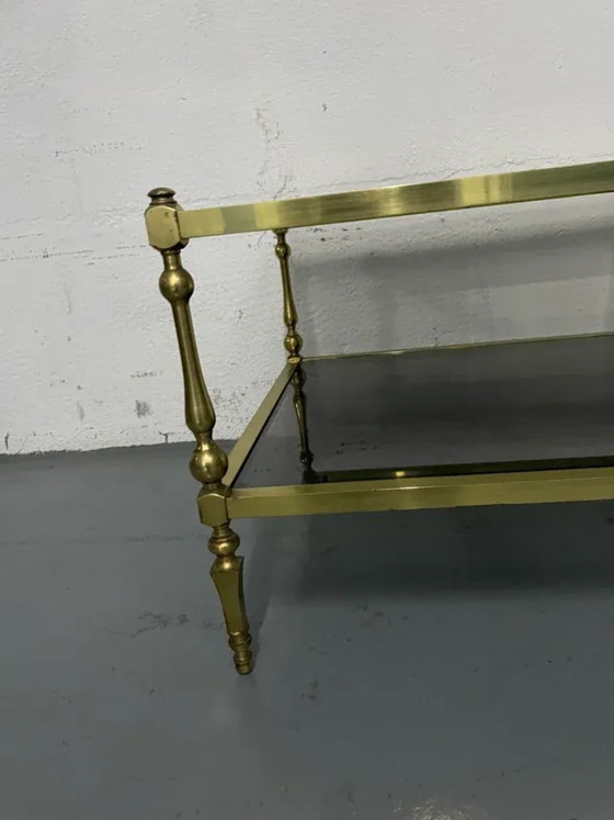 Image 1 of Vintage gouden salontafel