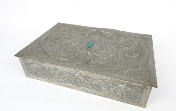 Image 1 of Genuine pewter, signed and numbered. Osiris. Jugendstil. Art Nouveau