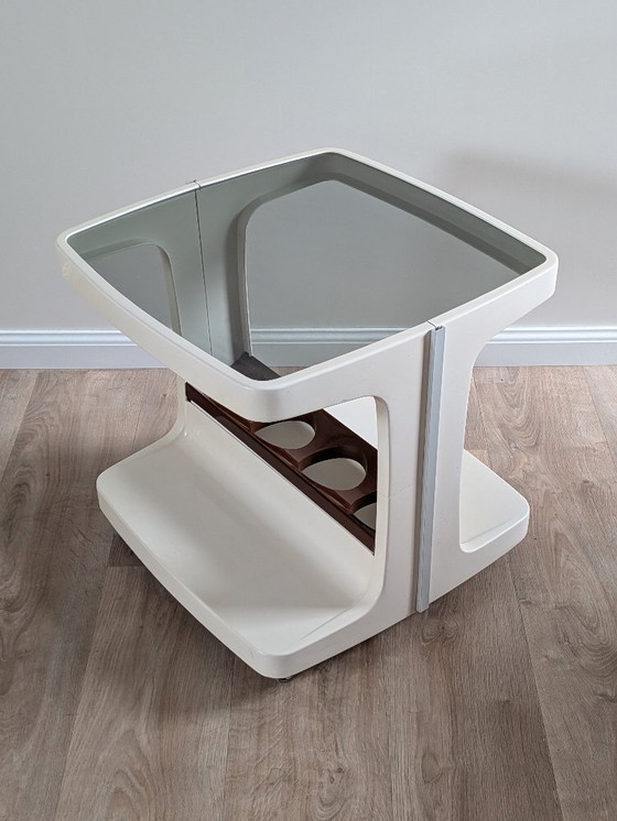 Image 1 of Vintage "Space Age" Bar Cart by Marc Held for Prisunic/Flair, 1970s