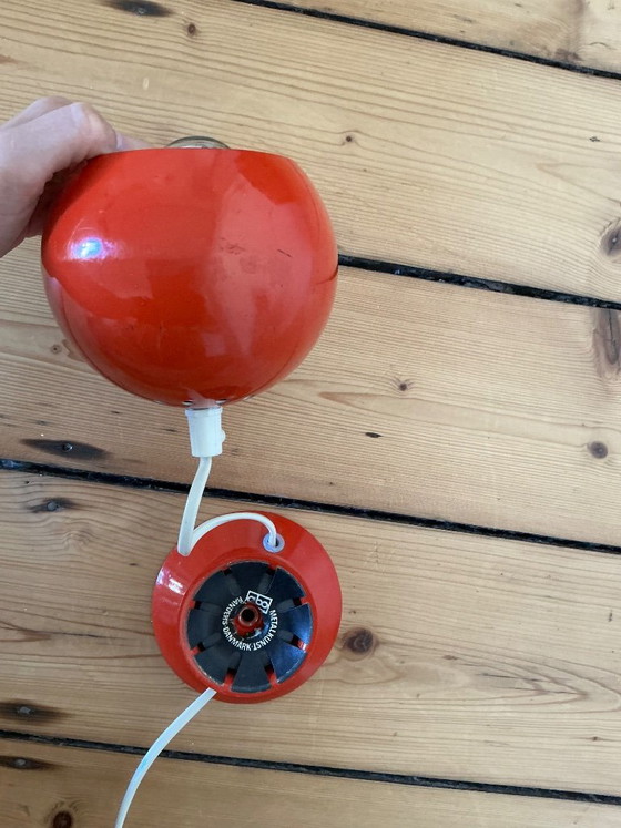 Vintage tafellamp in de vorm van een oogbol, ABO Randers H.63, Denemarken, jaren 70. – Tafellampen, Metal (photo 12 of 12)