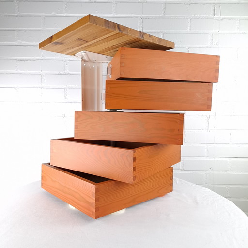 Armoire murale vintage à tiroirs Ikea Herbert des années 90