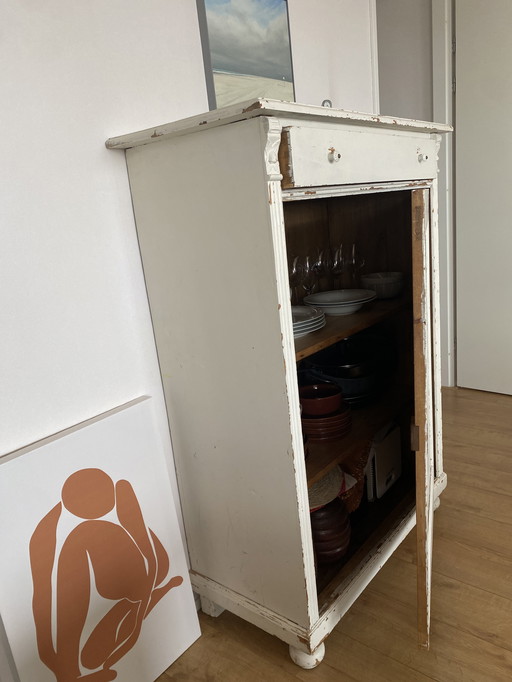Brocante kast, linnenkast antiek