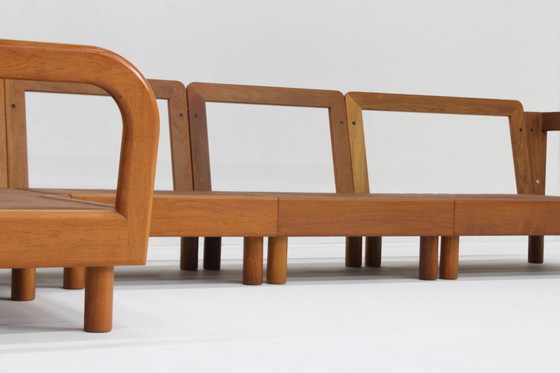 Image 1 of Vintage Deense Mid century sofa massief teak Olsen Laursen jaren 60