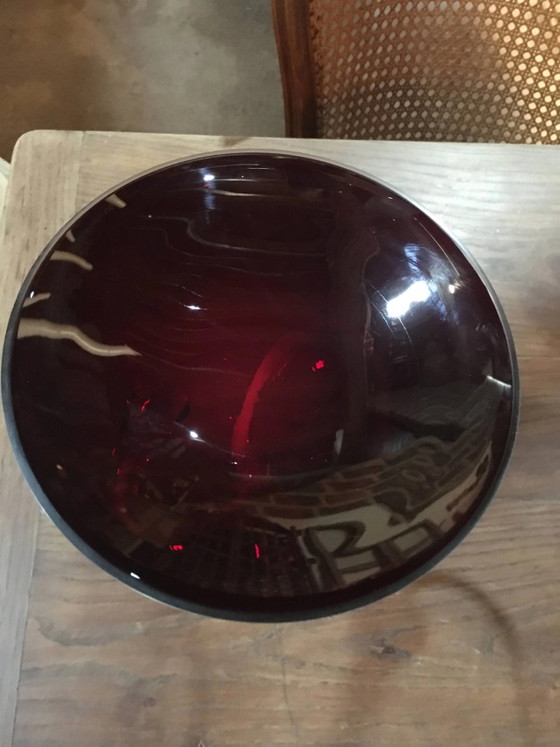 Stretched glass bowl "Alicja" Poland 70s – Crystal, Vintage (photo 7 of 9)