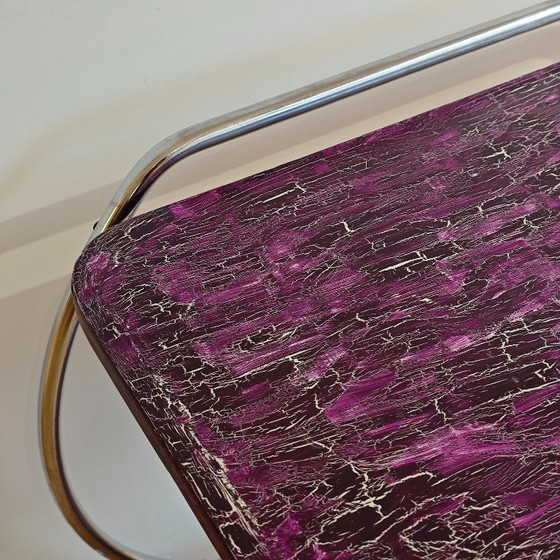 Image 1 of Vintage bijzettafel paars