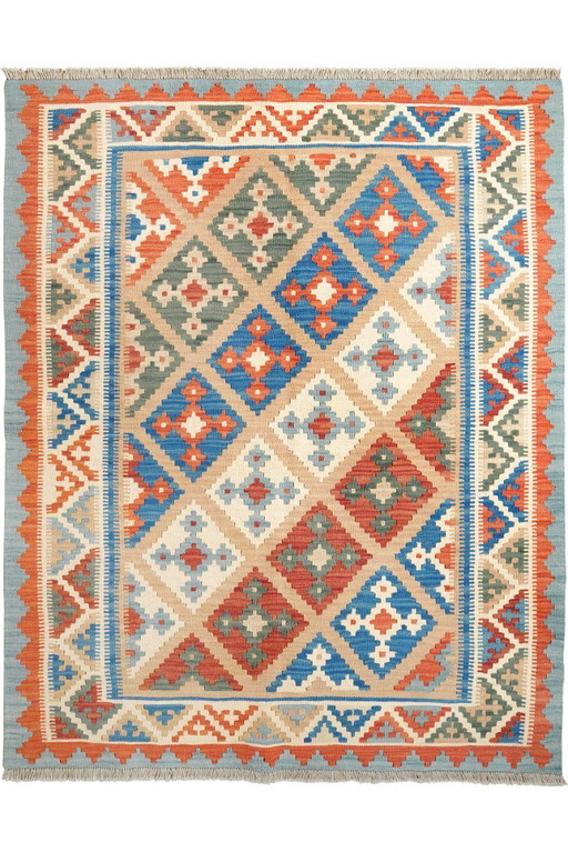 Hand-woven kilim gashgai 196 x 157 cm