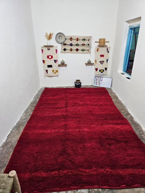 Large Vintage Moroccan Handmade Rug, Unique Piece, 357cm x 225cm – Rugs & carpets, Wool (photo 8 of 8)
