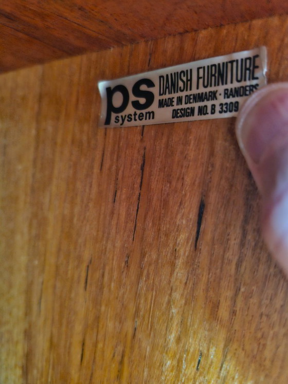 Vintage wall system Randers PS system Danish Furniture – Wall cabinet, Wood (photo 15 of 16)