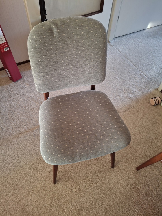 Image 1 of Vintafe Mid-century extendable dining table + 4 chairs | Scandinavian style