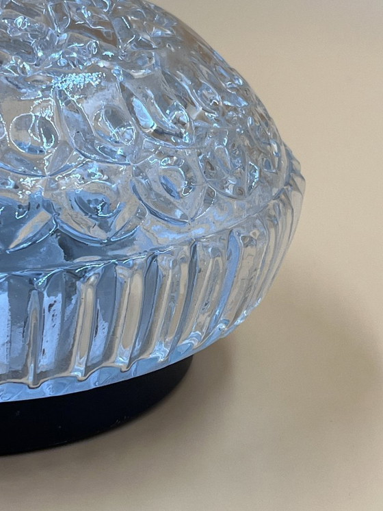 Image 1 of Vintage ceiling light in molded glass with relief