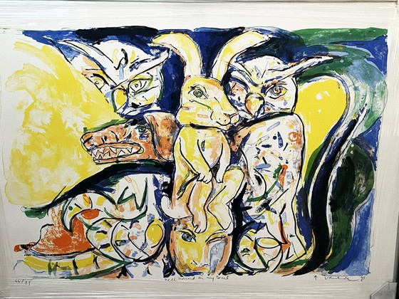 Hellhound On My Trail, Lithographien & Drucke, Papier, Gelb, Modern (Foto 7 von 9)