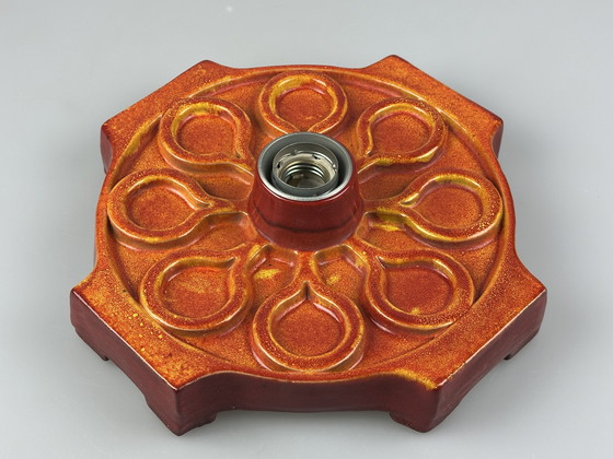 Image 1 of Lámpara de pared de cerámica de los años 60 y 70, diseño de la era espacial de mediados de siglo