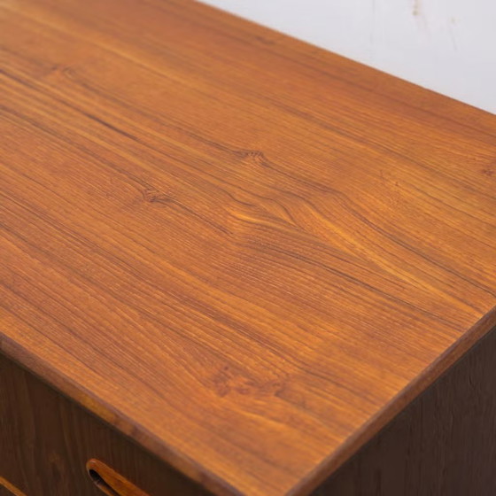 Vintage Danish chest of drawers, Omann Jun, 6 drawers, teak 1960s, Wood, Brown (photo 20 of 22)
