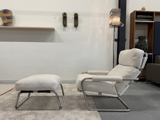 Gelderland 601 Oberman Met Hocker Riva stof 