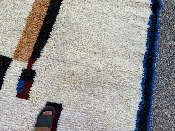Tapis berbère fait main, laine naturelle, 3x2 m. – Wool (photo 3 of 10)