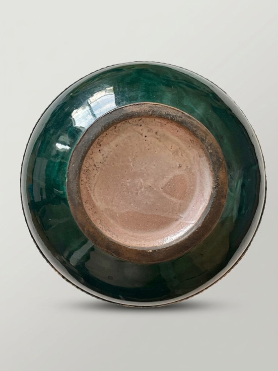 Vaso marocchino in ceramica verde e metallo – 15 cm – Vasi (photo 3 of 6)