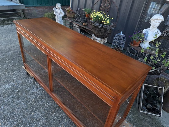 Image 1 of Classic Counter, Display Case, Sideboard, Dim. 200x50m And 95cm High