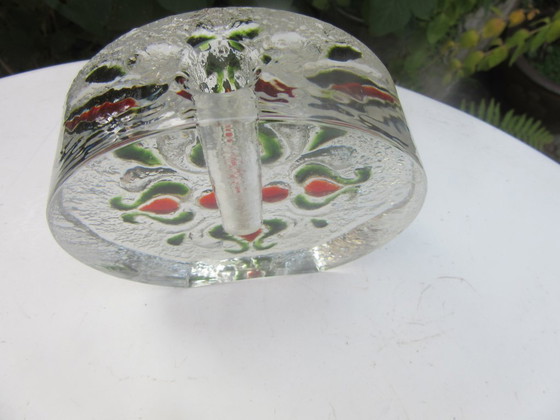 Walther Glas Jarrón de Vidrio Texturizado Brote de Tallo Solifleur .Floral Modernista – Jarrones (photo 5 of 7)