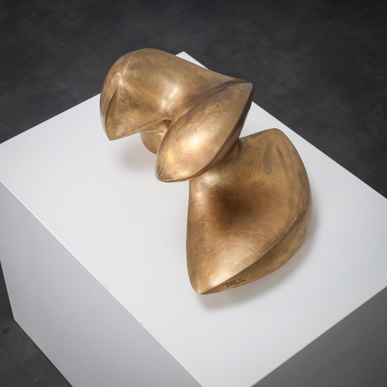 Image 1 of Scultura astratta in bronzo biomorfo di Felix van de Beek, Paesi Bassi, anni 2000
