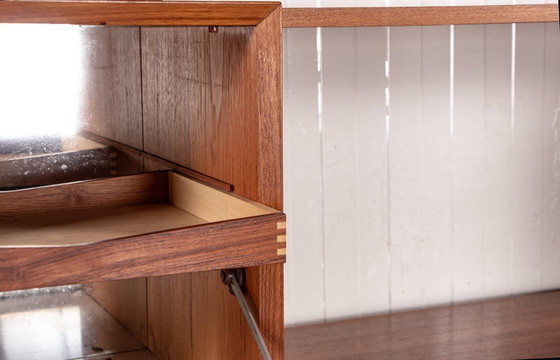 Image 1 of Zeer grote modulaire Deense teakhouten wandkast van Poul Cadovius voor Cado 1960.