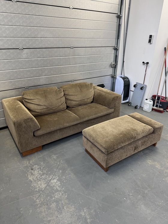 Image 1 of Leolux Weri Weri 2-seater with footstool