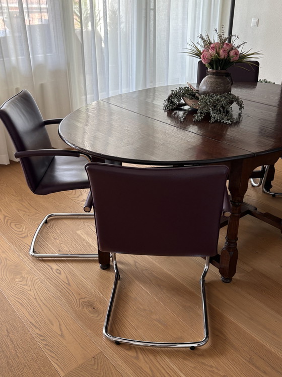 4 sillas de comedor Leolux Freyr – Leather (photo 5 of 5)