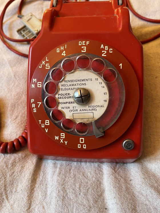 Image 1 of Telefono da collezione arancione del 1975