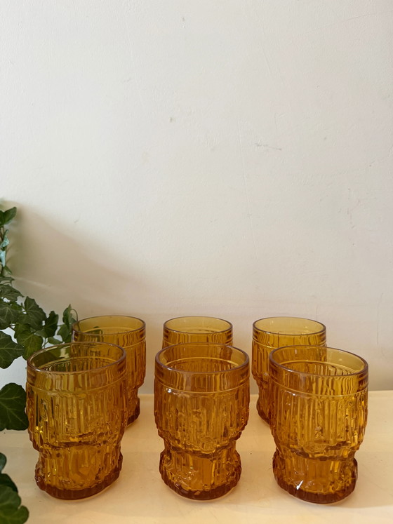 Bormiolo 1970s Brutalist Glasses – Glass & Decanter (photo 4 of 6)
