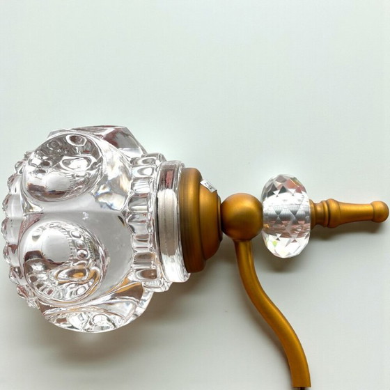 Image 1 of Applique da parete in oro e vetro per camera da letto, set di 2 NUOVE