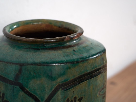 Jarrón asiático antiguo con detalles florales (c.1820) #14 – Jarrones (photo 22 of 40)