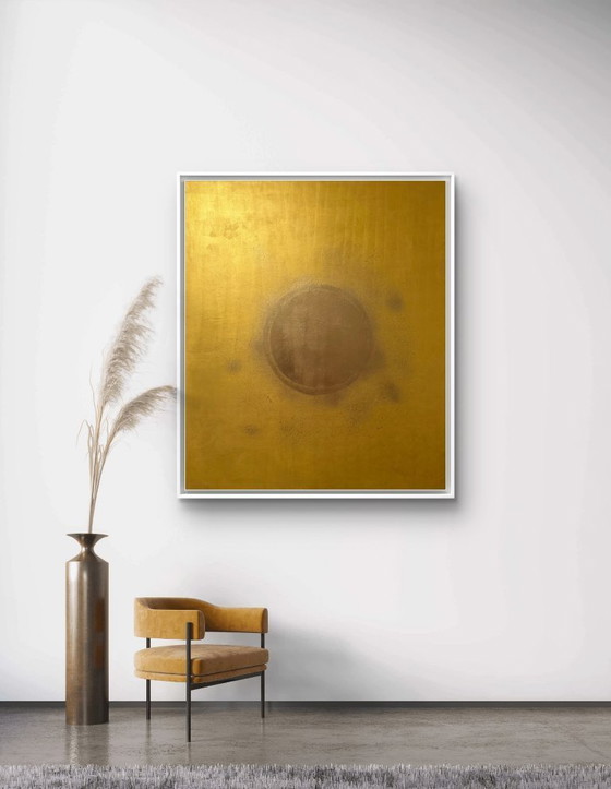 Image 1 of Gold Aura XL — Original Acrylic Painting by Sefer Güngör (Raymann.art)