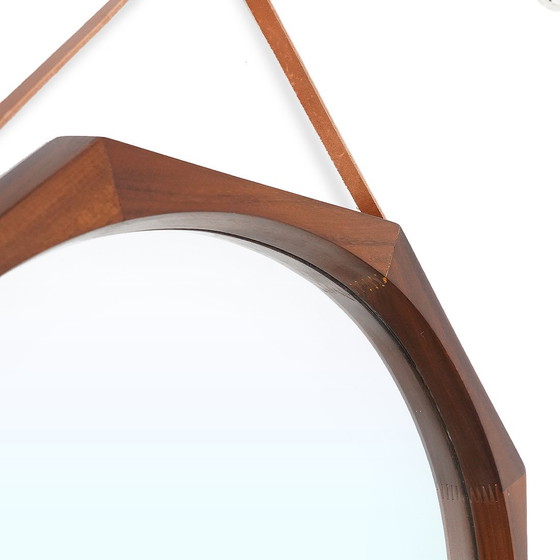 Image 1 of Octagonal mirror with teak frame, 1960s
