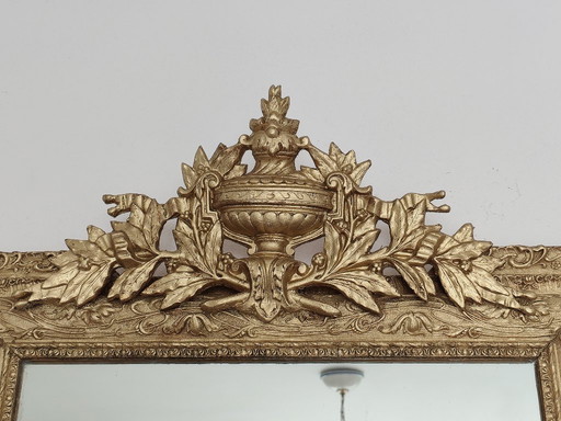 Grande specchio con frontale in stile Napoleone III