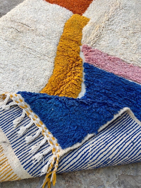 Tapis Beni Ouraine Tissé Main Artisanale Traditionnelle 150/260 Cm – Aime Té, Wool (photo 4 of 6)