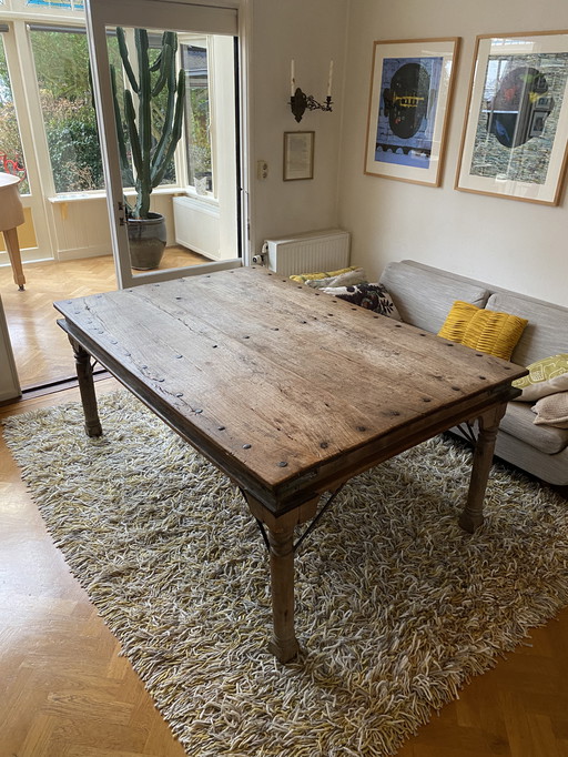 Antique Indian Teak Table