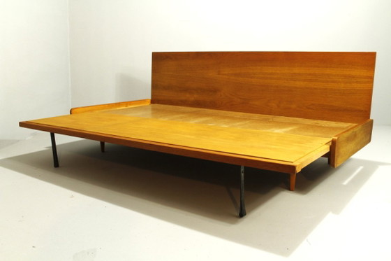 Interier n.p. PRAHA Pohovka 54-16 divano letto, verde, Divani letto, Legno, Tessile, Vintage (foto 5 di 15)