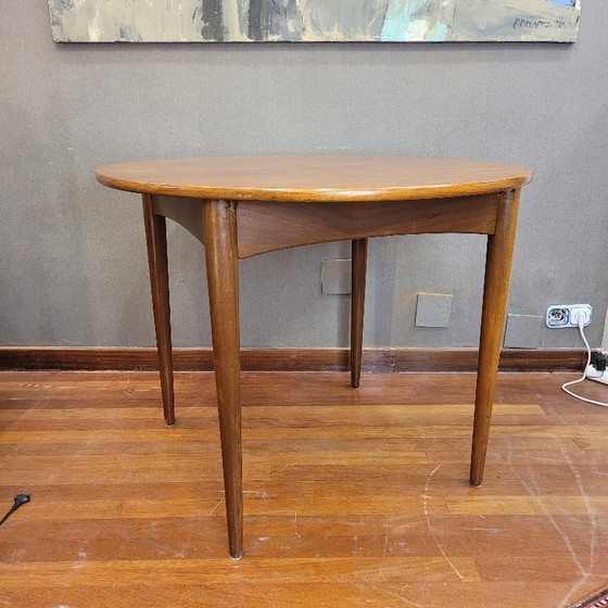 Image 1 of Set da pranzo, tavolo e quattro sedie, stile moderno scandinavo di Hans Olsen, anni '60 - Danimarca