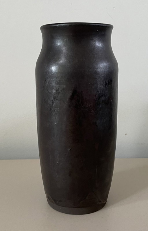 Anthracite Studio earthenware vase